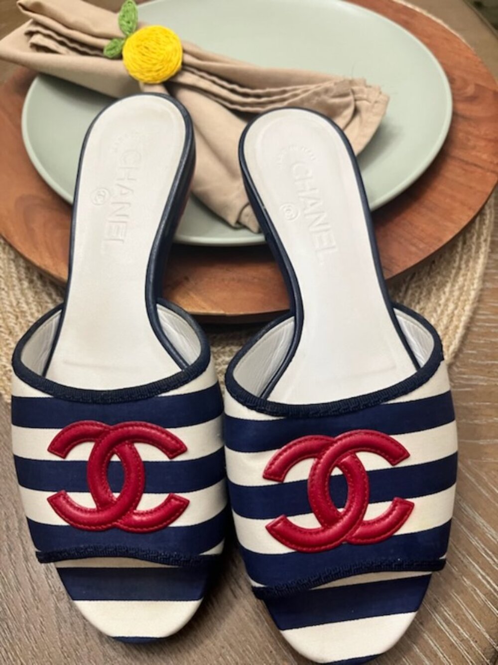 Authentic Chanel Slide Sandals - Picture 2 of 8